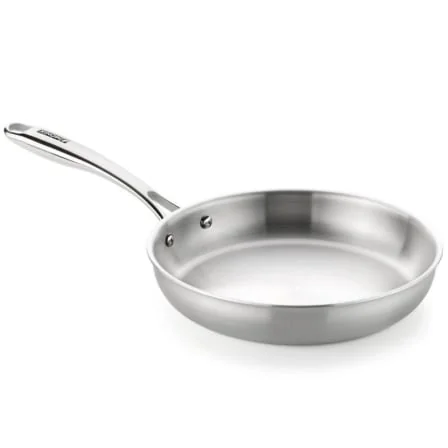 Frigideira Monix Planet Inox M211226 26cm em Aço Inoxidável Triply Indução e Forno