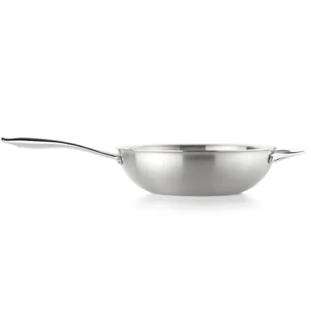 Wok Monix Planet Inox 28cm Aço Inoxidável Triply Indução M212028 - Imagem 2
