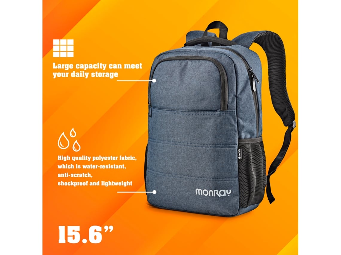 Mochila Monray Sacks Charter para Portáteis até 15.6"/ Azul - Imagem 2