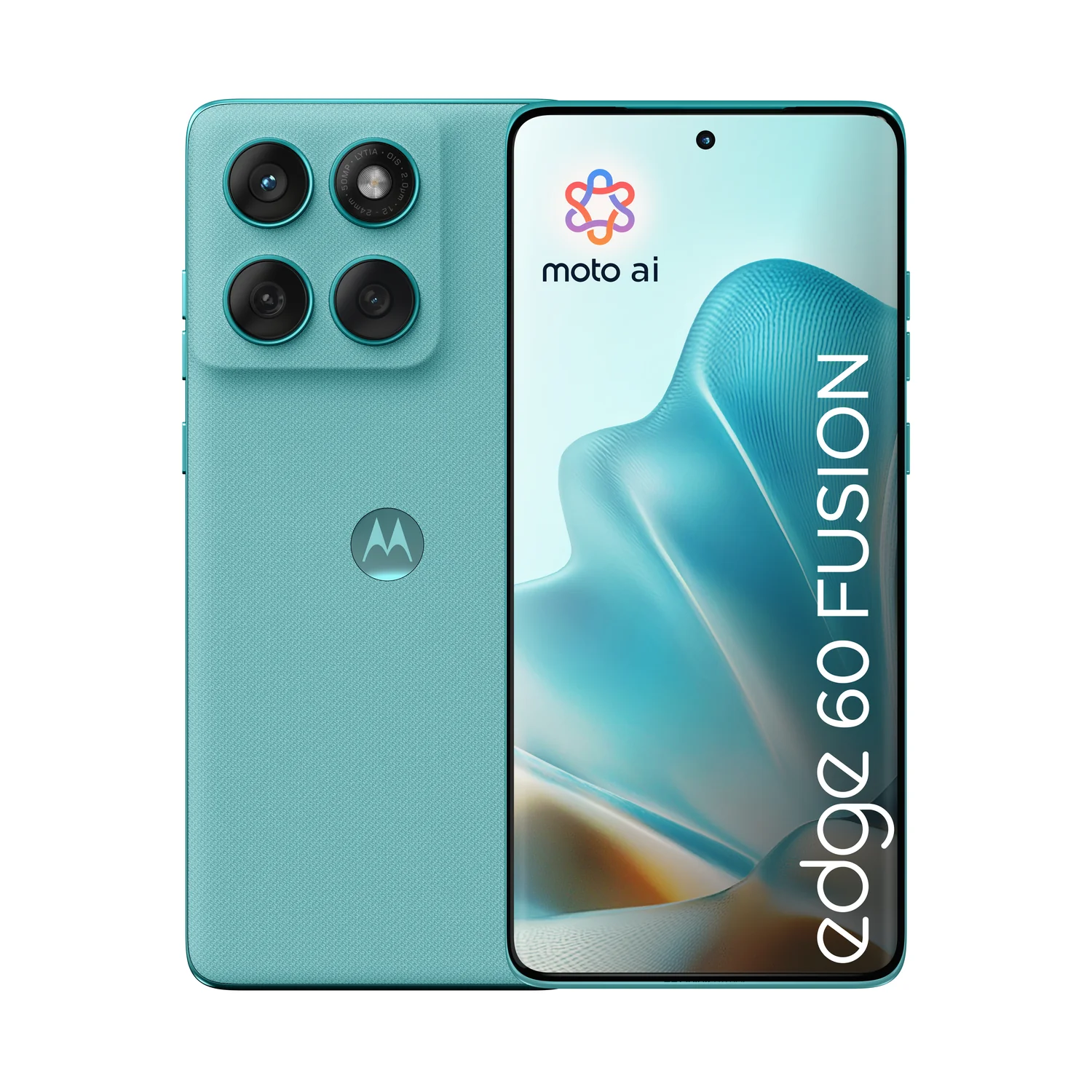Smartphone Motorola Edge 60 Fusion 6.67" 5G 8GB 256GB OLED Super HD IP68/69 Verde Azulado - Imagem 3