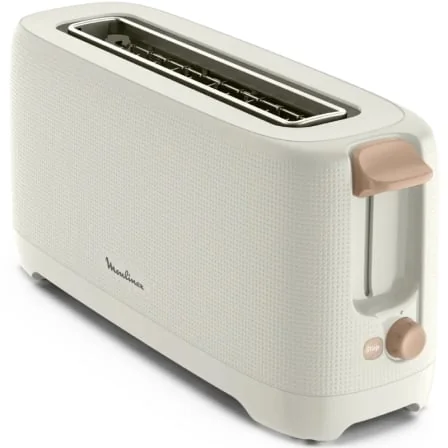 Torradeira Moulinex Principio Morning LS2M0A10 1000W 1 Ranhura Longa 7 Níveis Branco