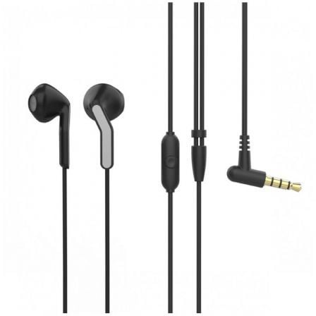 Auscultadores Intra-Auriculares Muvit For Change MCHPH0001/ com Microfone/ Jack 3.5/ Pretos