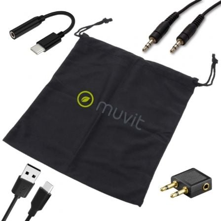 Auscultadores Sem Fios Muvit MCHPH0011/ com Microfone/ Bluetooth/ Pretos - Imagem 5