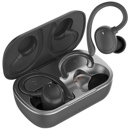Auriculares Desportivos Bluetooth Muvit iO Smart True Wireless Sport ENC com estojo de carga/ Autonomia 6h/ Pretos - Imagem 2