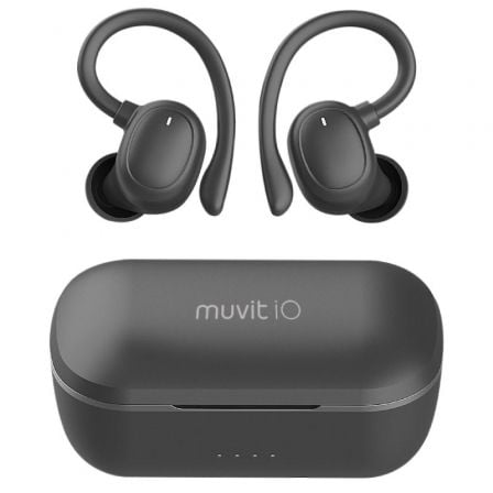 Auriculares Desportivos Bluetooth Muvit iO Smart True Wireless Sport ENC com estojo de carga/ Autonomia 6h/ Pretos - Imagem 3