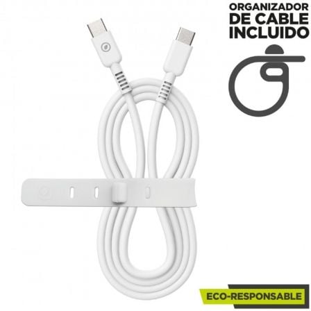 Cabo USB 2.0 Tipo-C Muvit For Change MCUSC0008/ USB Tipo-C Macho - USB Tipo-C/ Até 60W/ 1.2m/ Branco - Imagem 3