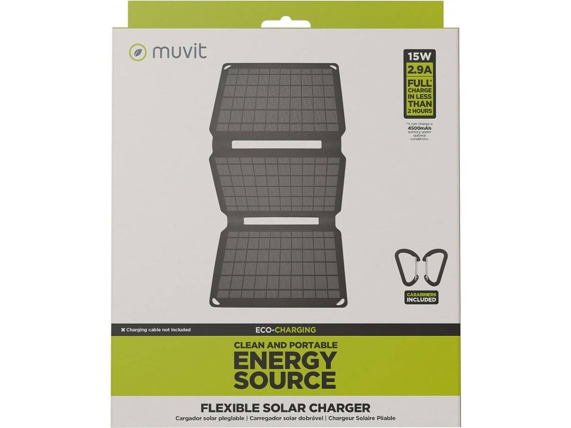 Painel Solar Portátil Muvit MCSCH0002/ 1xUSB/ 15W - Imagem 6