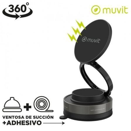 Suporte de Smartphone para Carro Muvit For Change MCCHL0035/ Preto - Imagem 2