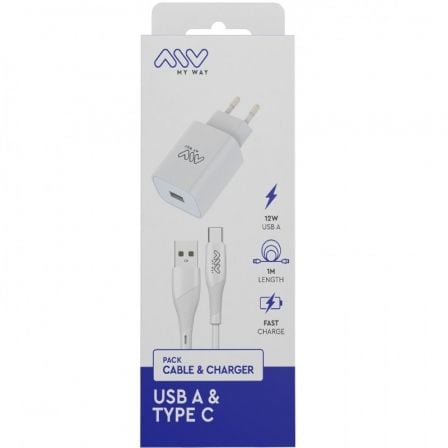 Carregador de Parede Myway MYWEPAK0002/ 1xUSB + Cabo USB Tipo-C/ 15W - Imagem 3