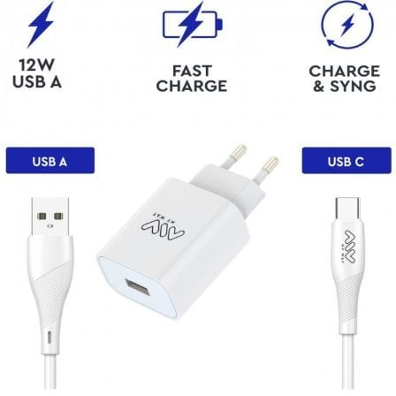 Carregador de Parede Myway MYWEPAK0002/ 1xUSB + Cabo USB Tipo-C/ 15W - Imagem 2