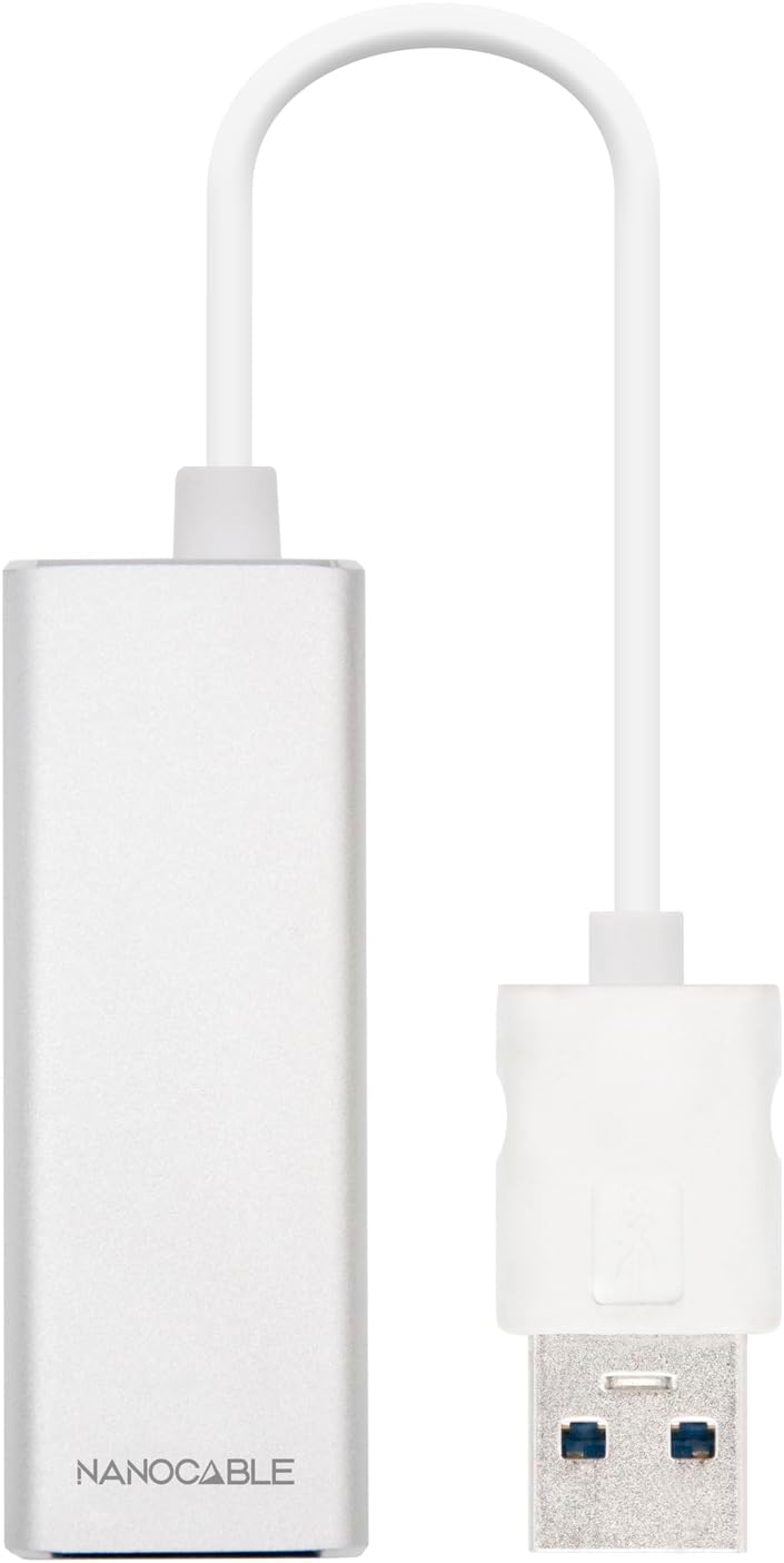 Adaptador USB 3.0 - RJ45 Nanocable 10.03.0401/ 1000Mbps