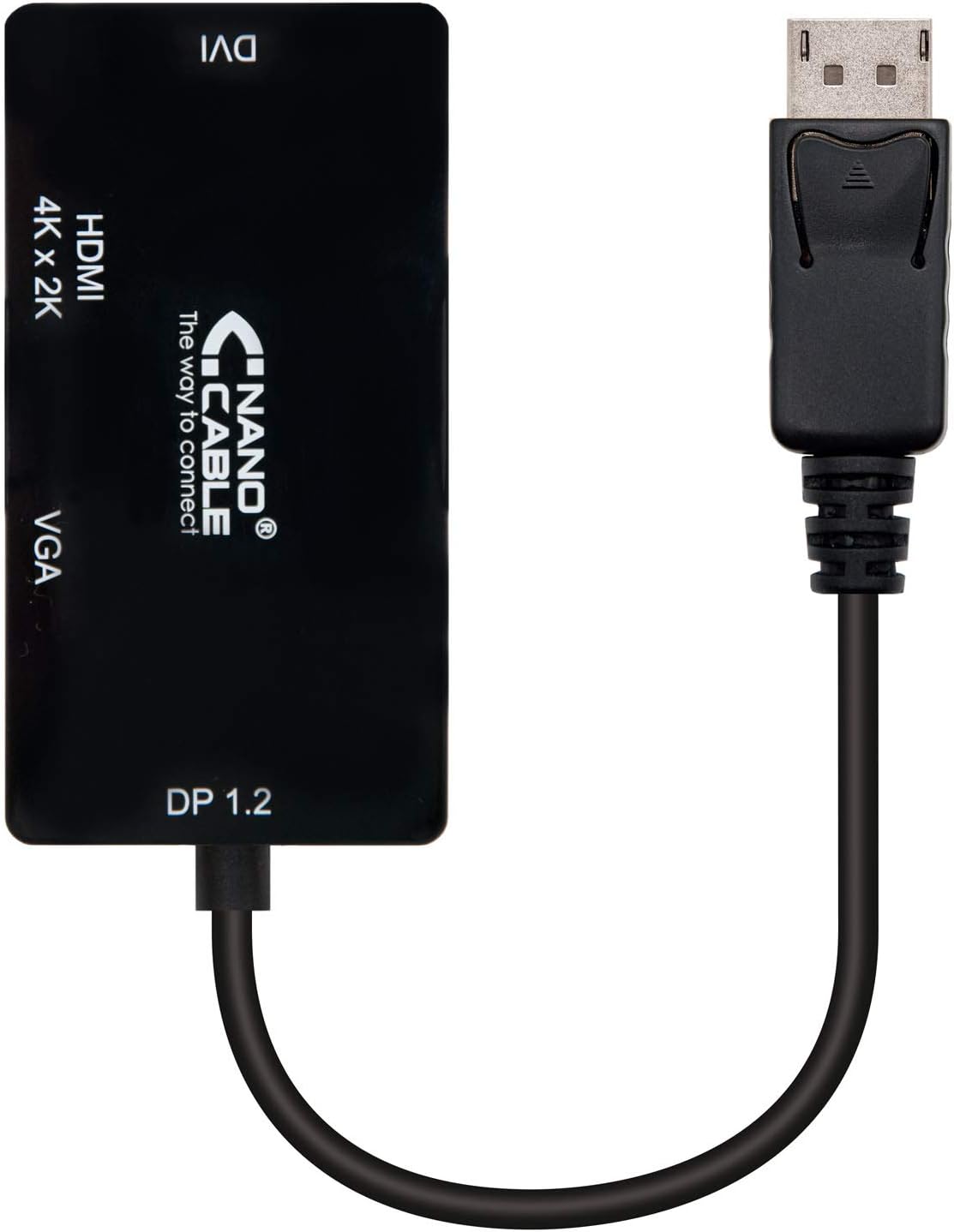 Cabo Conversor Nanocable 10.16.3301-BK/ DisplayPort Macho - VGA Fêmea/ DVI Fêmea/ HDMI Fêmea