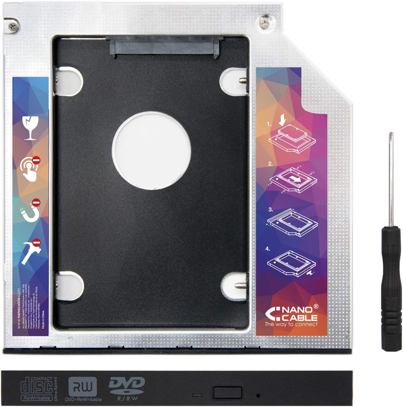 Adaptador Nanocable 10.99.0102 para 1x disco rígido de 2.5" - Imagem 2