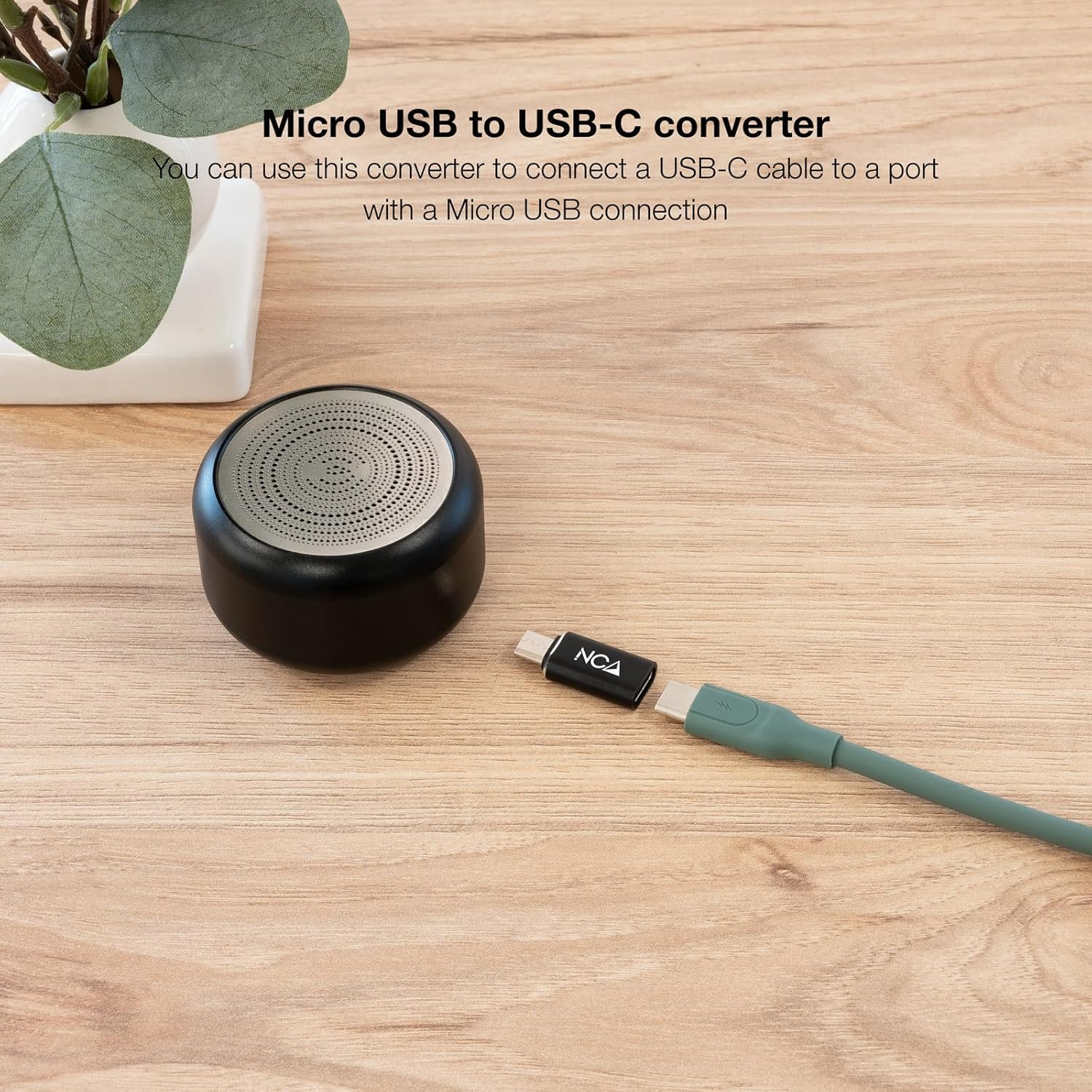 Adaptador Nanocable 10.02.0014/ MicroUSB Macho - USB Tipo-C Fêmea - Imagem 3