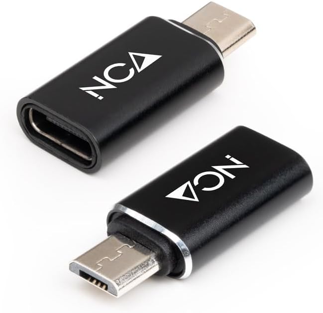 Adaptador Nanocable 10.02.0014/ MicroUSB Macho - USB Tipo-C Fêmea