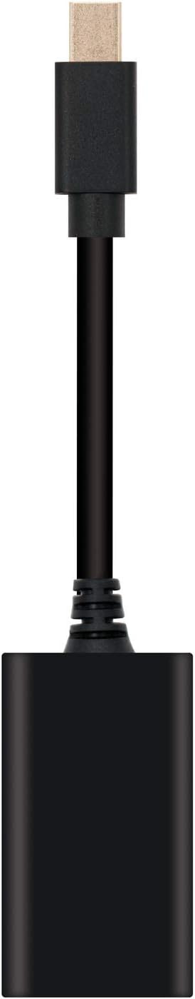 Conversor Nanocable 10.16.0102/ Mini DisplayPort Macho - HDMI Fêmea/ 15cm/ Preto