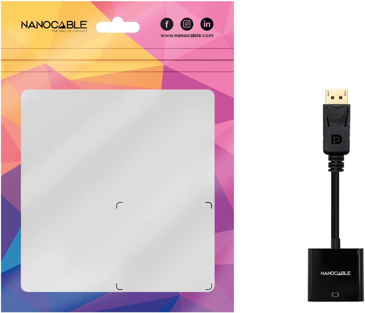Conversor Nanocable 10.16.0602/ DisplayPort Macho - VGA Fêmea - Imagem 4