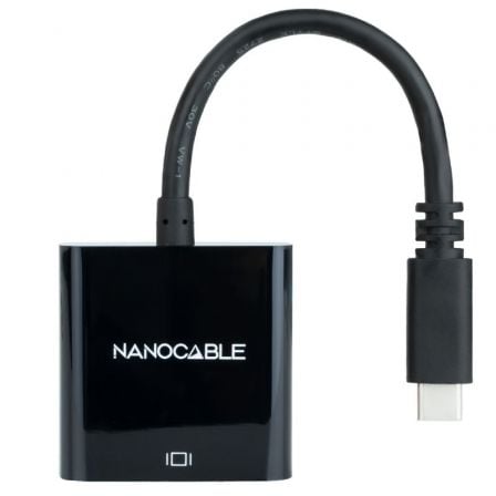 Conversor Nanocable USB-C para VGA 10.16.4101 Resolução 1920x1200@60Hz 10cm Alumínio Prateado - Imagem 3