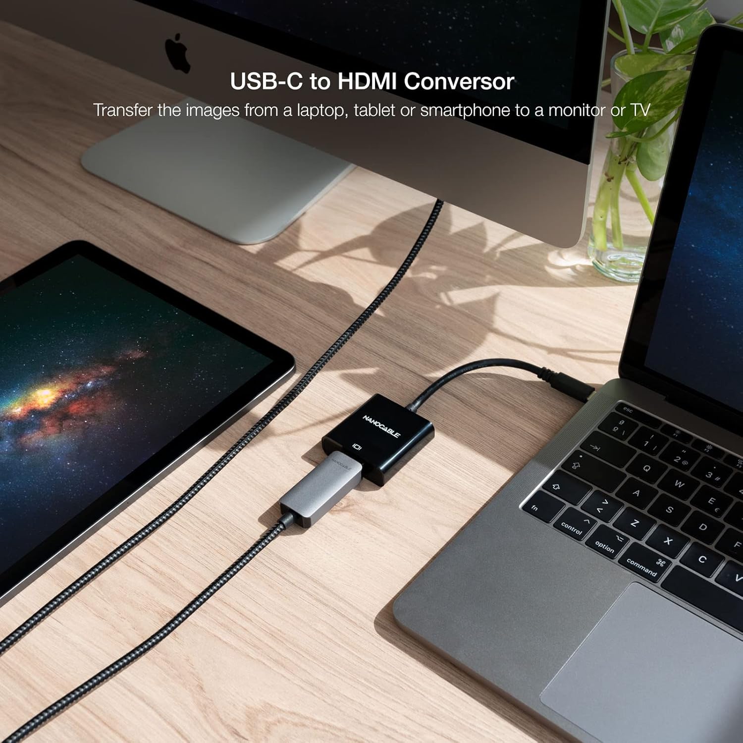 Conversor Nanocable 10.16.4102-BK/ USB Tipo-C Macho - HDMI Fêmea/ 15cm/ Preto - Imagem 4