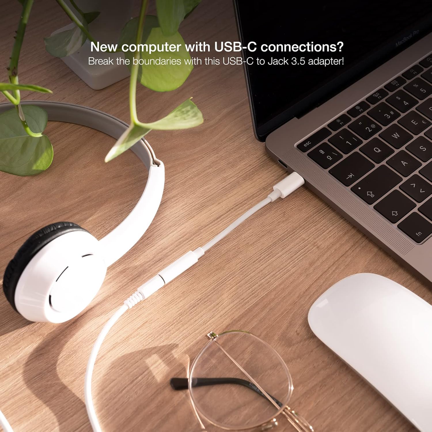 Conversor USB Tipo-C Nanocable 10.24.1205-W/ USB Tipo-C Macho - Jack 3.5 Fêmea - Imagem 4