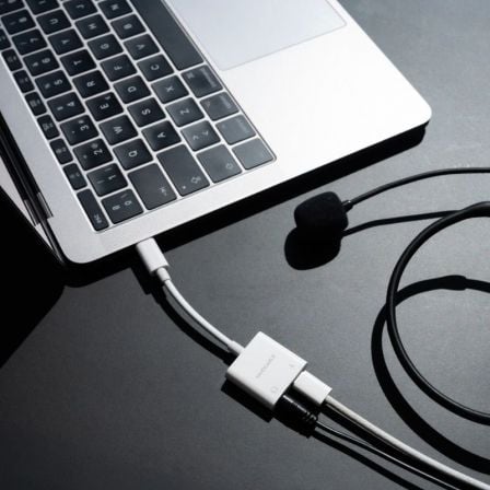 Adaptador Áudio Nanocable 10.24.1206/ USB Tipo-C Macho - Jack 3.5 Fêmea/ USB Tipo-C Fêmea/ Branco - Imagem 4
