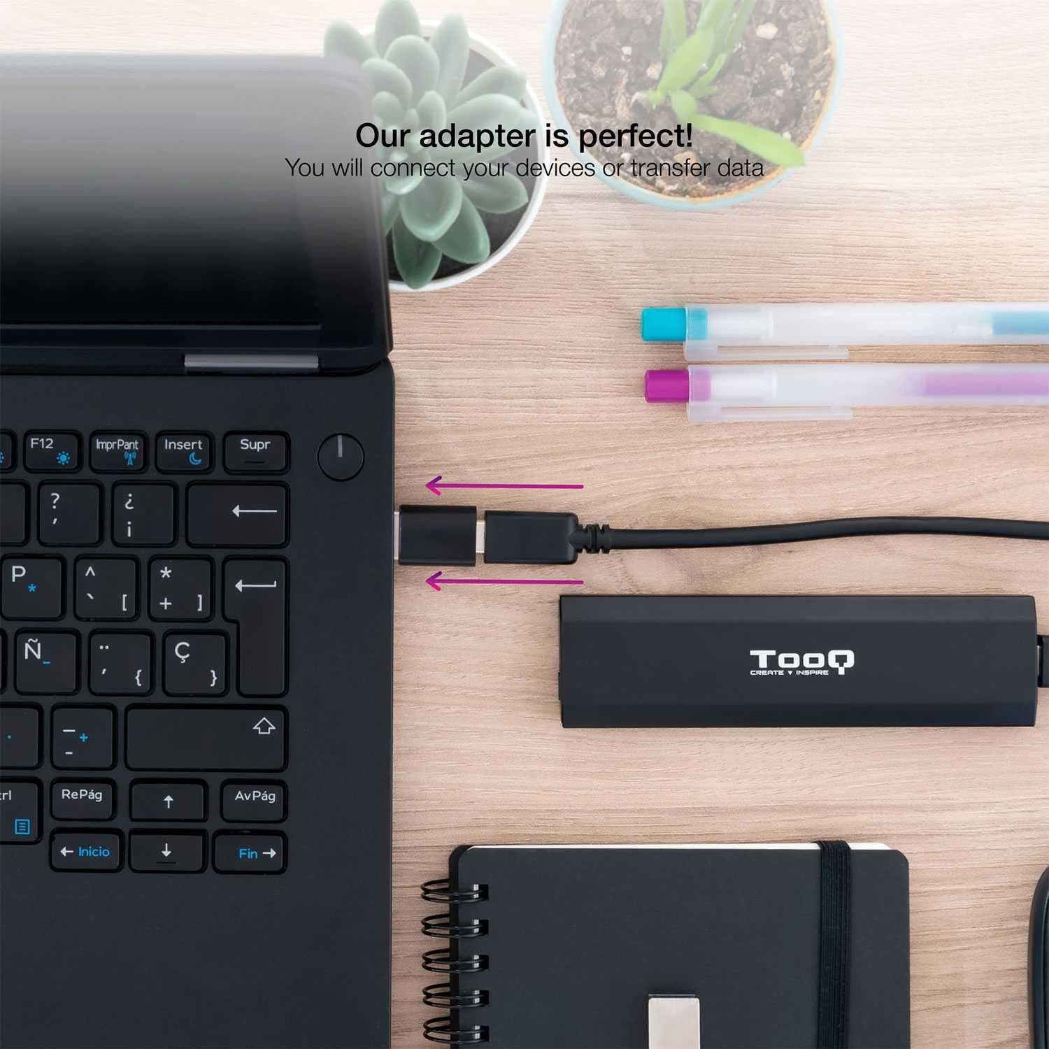 Adaptador USB 3.1 Nanocable 10.02.0012/ USB Macho - USB Tipo-C Fêmea - Imagem 4