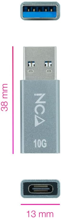 Adaptador USB 3.1 Nanocable 10.02.0013/ USB Macho - USB Tipo-C Fêmea - Imagem 2