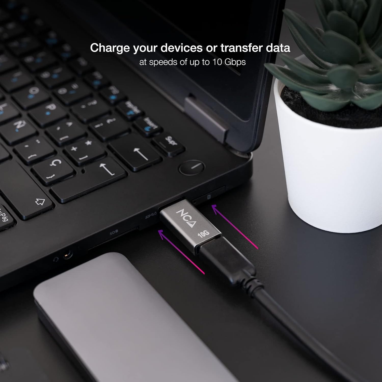 Adaptador USB 3.1 Nanocable 10.02.0013/ USB Macho - USB Tipo-C Fêmea - Imagem 4