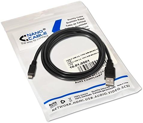 Cabo USB 2.0 Nanocable 10.01.0503/ USB Macho - MicroUSB Macho/ 3m/ Preto - Imagem 5