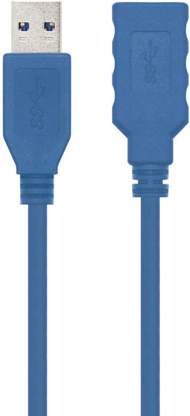 Cabo Extensor USB 3.0 Nanocable 10.01.0901/ USB Macho - USB Fêmea/ 1m/ Azul - Imagem 2