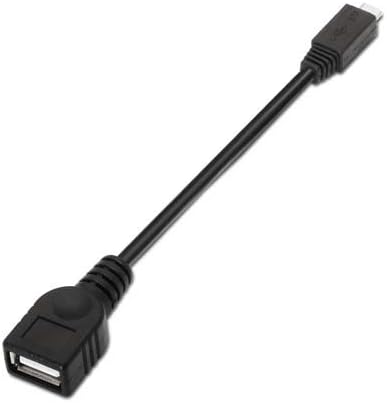 Cabo USB 2.0 Nanocable 10.01.3500/ MicroUSB Macho - USB Fêmea/ 15cm/ Preto - Imagem 4