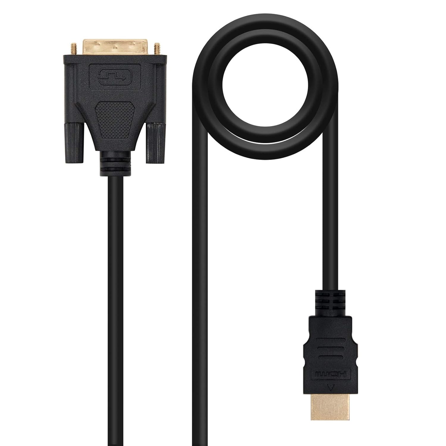 Cabo HDMI Nanocable 10.15.0502/ DVI Macho - HDMI Macho/ 1.8m/ Preto - Imagem 1