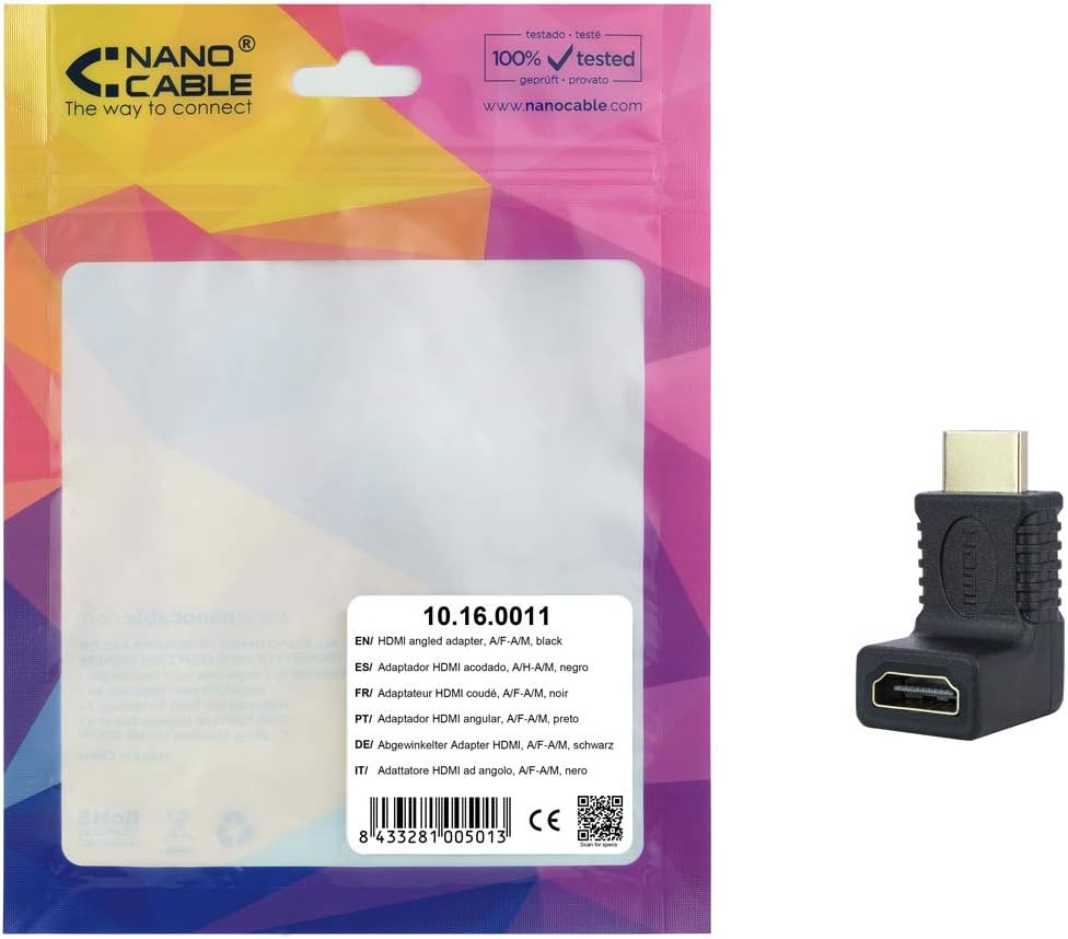 Adaptador Nanocable 10.16.0011/ HDMI Macho - HDMI Fêmea - Imagem 6