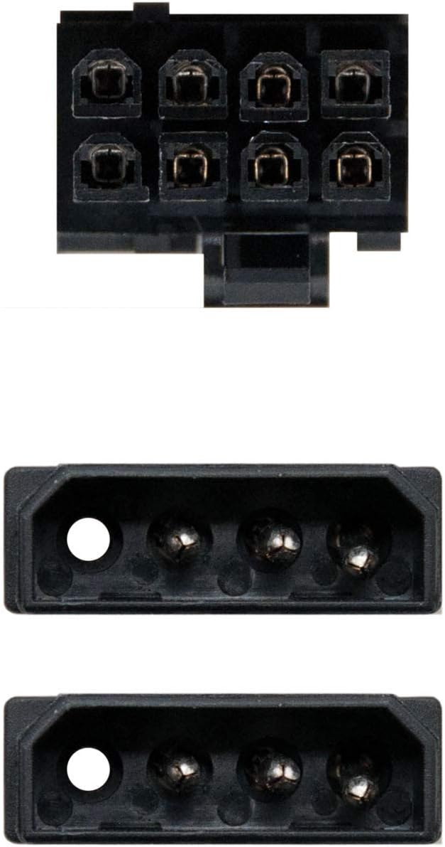 Cabo de Alimentação Placa Gráfica Nanocable 10.19.1201/ 2x Molex Macho - 6+2 PIN Macho/ 20cm - Imagem 3