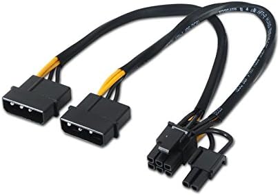 Cabo de Alimentação Placa Gráfica Nanocable 10.19.1201/ 2x Molex Macho - 6+2 PIN Macho/ 20cm - Imagem 6