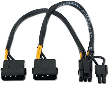 Cabo de Alimentação Placa Gráfica Nanocable 10.19.1201/ 2x Molex Macho - 6+2 PIN Macho/ 20cm - Imagem 5