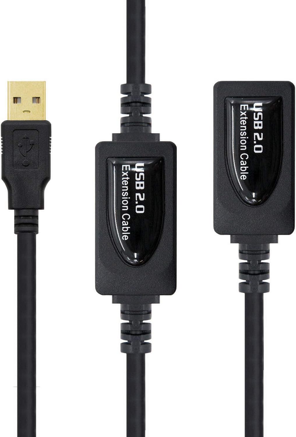 Cabo Extensor USB 2.0 Nanocable 10.01.0212/ USB Macho - USB Fêmea/ 10m/ Preto - Imagem 2
