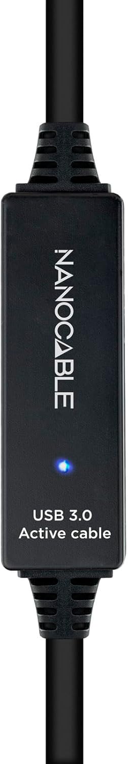 Cabo Extensor Amplificador USB 3.0 Nanocable 10.01.0312/ USB Macho - USB Fêmea/ 10m/ Preto - Imagem 3