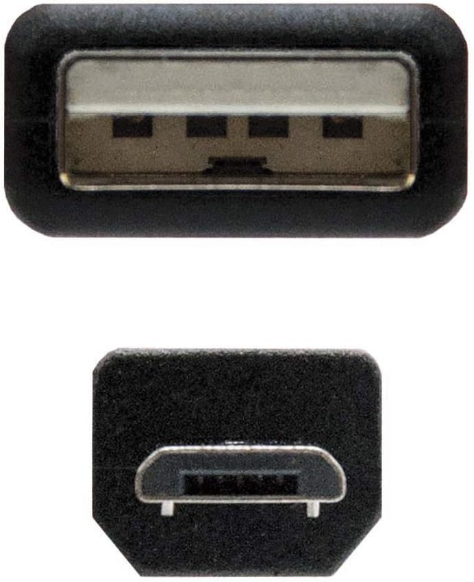 Cabo USB 2.0 Nanocable 10.01.0500/ USB Macho - MicroUSB Macho/ 80cm/ Preto - Imagem 3