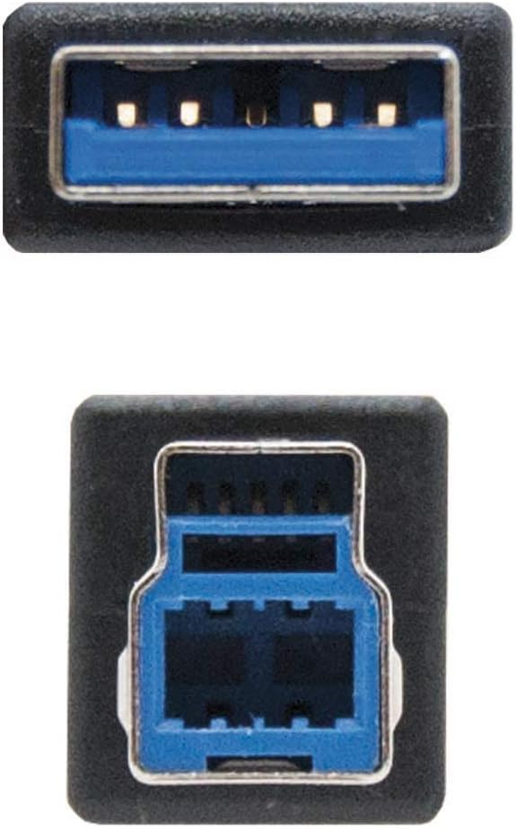 Cabo USB 3.0 Impressora Nanocable 10.01.0802-BK/ USB Tipo-B Macho - USB Macho/ 2m/ Preto - Imagem 3