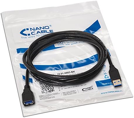 Cabo Extensor USB 3.0 Nanocable 10.01.0902-BK/ USB Macho - USB Fêmea/ 2m/ Preto - Imagem 5