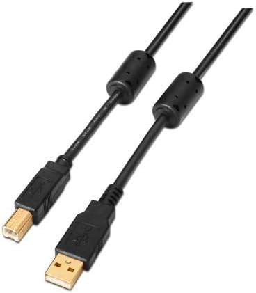 Cabo USB 2.0 Impressora Nanocable 10.01.1202/ USB Tipo-B Macho - USB Macho / 2m/ Preto - Imagem 4