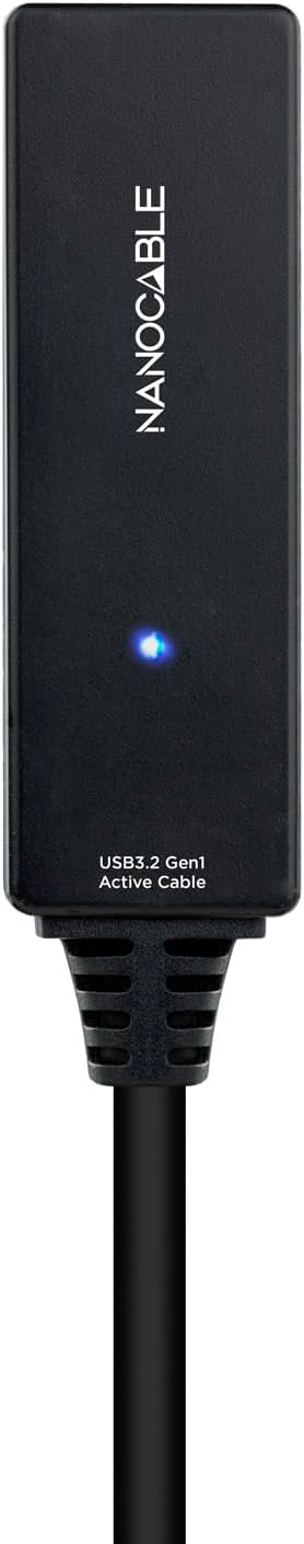 Cabo Extensor USB Tipo-C 3.2 com Amplificador Nanocable 10.01.1311/ USB Tipo-C Macho - USB Tipo-C Fêmea/ 5m/ Preto - Imagem 3