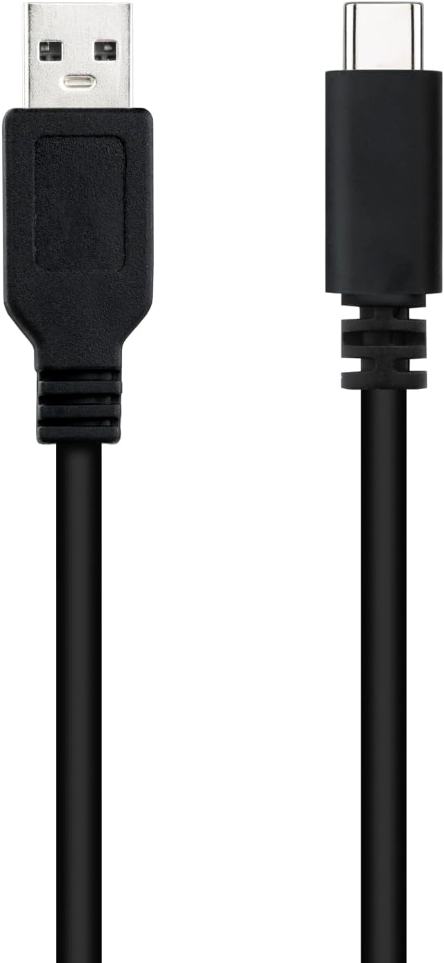Cable USB 2.0 Nanocable 10.01.2101-L150/ USB Tipo-C Macho - USB Macho/ 1.5m/ Preto - Imagem 2