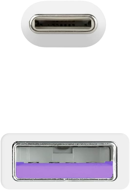Cabo USB 2.0 Nanocable 10.01.2101-W/ USB Tipo-C Macho - USB Macho/ 1m/ Branco - Imagem 4