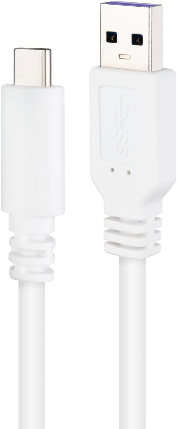 Cabo USB 2.0 Nanocable 10.01.2101-W/ USB Tipo-C Macho - USB Macho/ 1m/ Branco - Imagem 3
