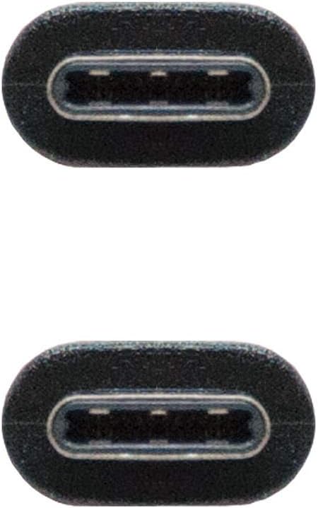 Cabo USB 2.0 Tipo-C Nanocable 10.01.2301/ USB Tipo-C Macho - USB Tipo-C Macho/ 1m/ Preto - Imagem 3