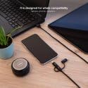 Cabo USB 2.0 Nanocable 10.01.3200/ Lightning Macho - Micro USB Macho/ USB Tipo-C Macho/ 1m/ Preto - Imagem 4