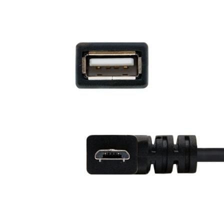Cabo OTG Nanocable 10.01.3600 Micro USB Macho para USB A Fêmea 15cm USB 2.0 Preto - Imagem 2