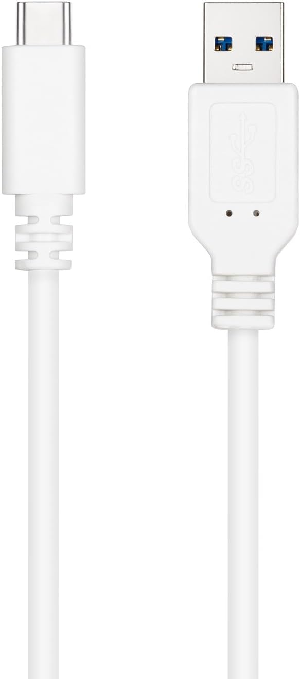Cabo USB 3.1 Tipo-C Nanocable 10.01.4001-L150-W/ USB Tipo-C Macho - USB Macho/ 1.5m/ Branco - Imagem 2
